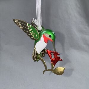 Hallmark 2016 Dazzling Hummingbird Metal Ornament With Box KOC Rare Retired HTF